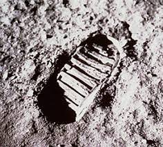 First Footprint on the Moon